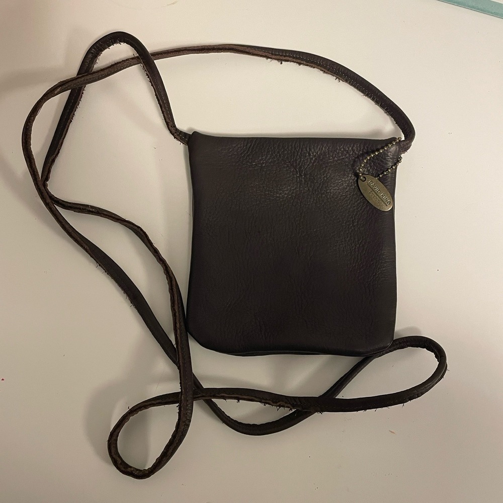 DAVID KING Boston Mini Leather Crossbody Pouch‎ Handmade